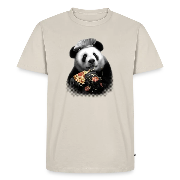 Panda Pizza : La Pause Gourmande sur T-shirt Premium bio Homme