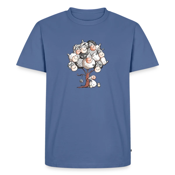 Petit Mouton Laineux Câlin sur T-shirt Premium bio Homme