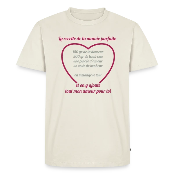 La Recette Parfaite de Mamie sur T-shirt Premium bio Homme