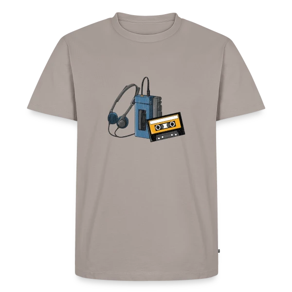 Walkman Rétro Cassette sur T-shirt Premium bio Homme