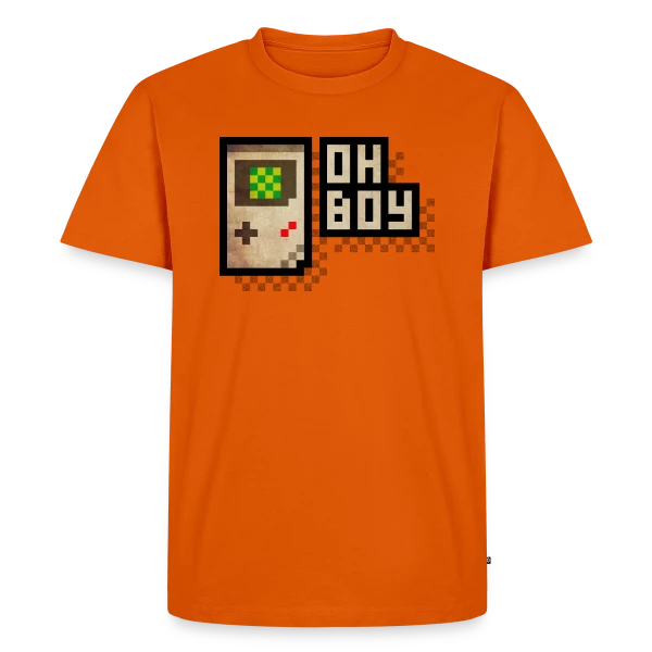 Console Rétro-Gaming Oh Boy ! - Pixel Art 90s sur T-shirt Premium bio Homme