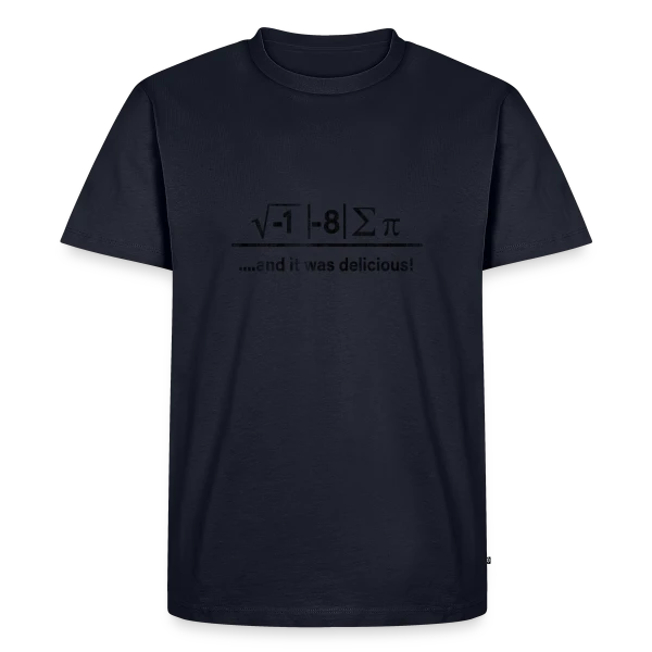 Maquette de T-shirt Premium bio Homme « L'Univers de la Physique » à personnaliser