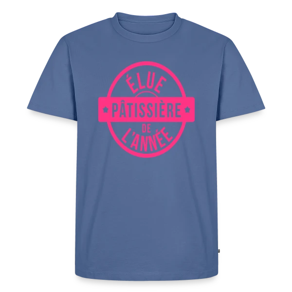 Maquette de T-shirt Premium bio Homme « Passion Pâtissier : Le Maître des Gâteaux » à personnaliser