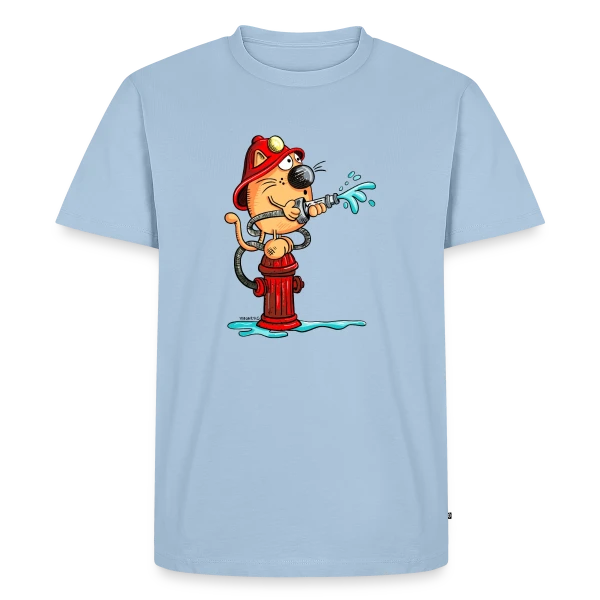 Le Chat Pompier Rigolo sur T-shirt Premium bio Homme