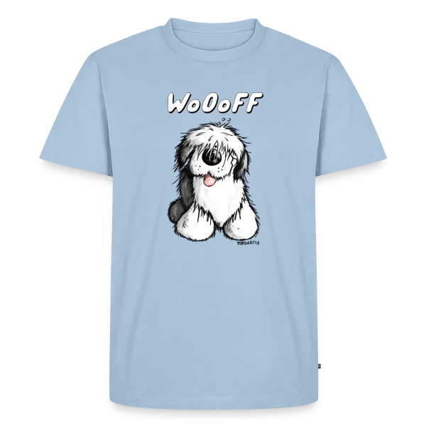 Woooff le Bobtail Rigolo sur T-shirt Premium bio Homme