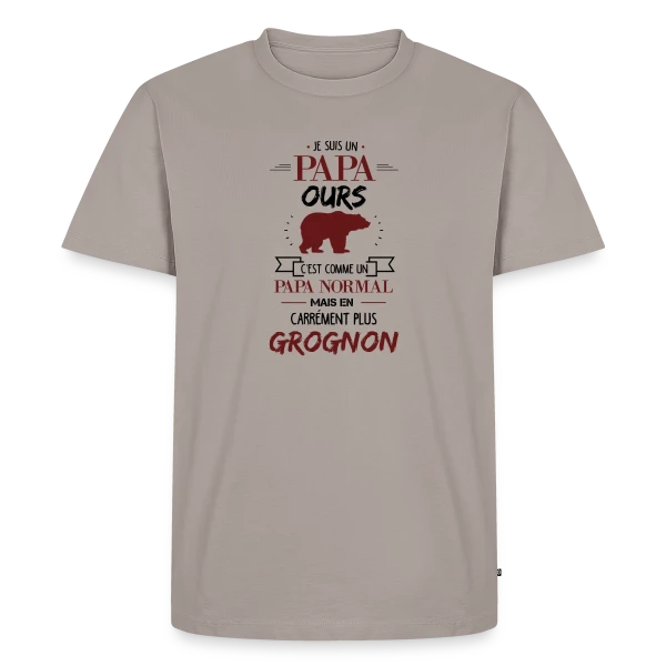 Papa Ours Grognon sur T-shirt Premium bio Homme