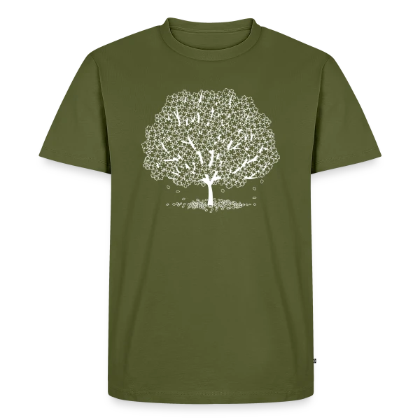 Maquette de T-shirt Premium bio Homme « L'Arbre de Vie » à personnaliser