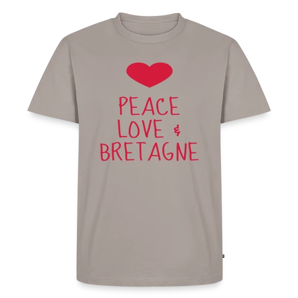 Peace Love Bretagne sur T-shirt Premium bio Homme