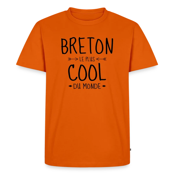Breton le Plus Cool du Monde sur T-shirt Premium bio Homme