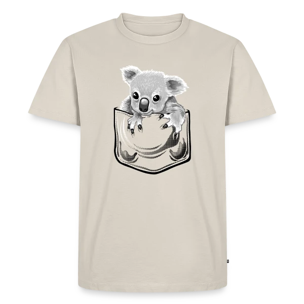 Koala Stylé à la Pochette sur T-shirt Premium bio Homme
