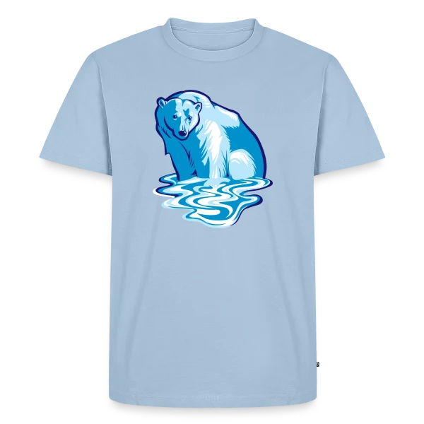 Ours Polaire en Détresse : L'Art du Réchauffement sur T-shirt Premium bio Homme