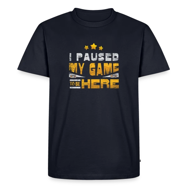 Maquette de T-shirt Premium bio Homme « 100% Gaming » à personnaliser