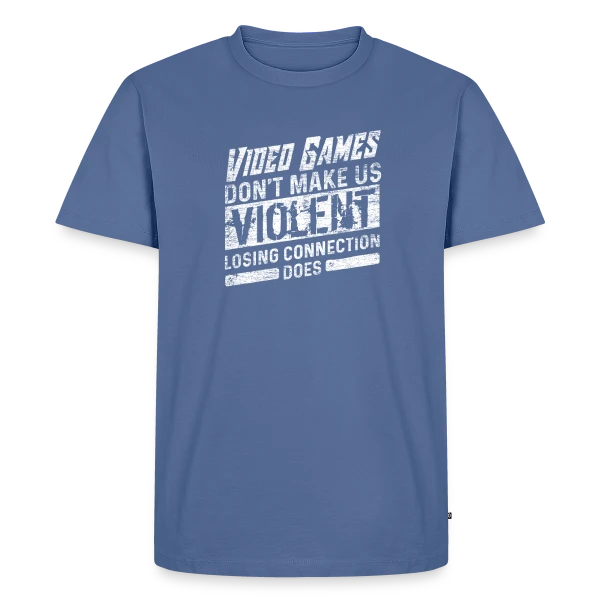Maquette de T-shirt Premium bio Homme « Icône du Gaming » à personnaliser