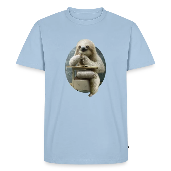 Paresseux Studieux en Classe sur T-shirt Premium bio Homme