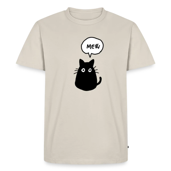Chat Mew sur T-shirt Premium bio Homme