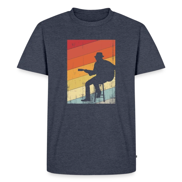 Guitariste Jazz Rétro sur T-shirt Premium bio Homme