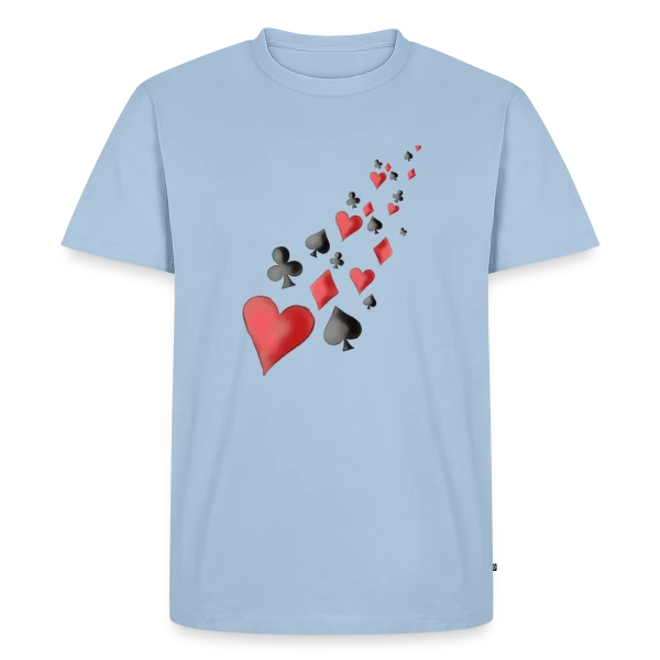 Envolée de Cartes à Jouer sur T-shirt Premium bio Homme