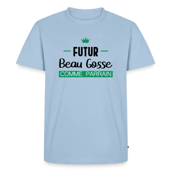 Futur Beau Gosse comme Parrain : T-shirt Humour Naissance sur T-shirt Premium bio Homme