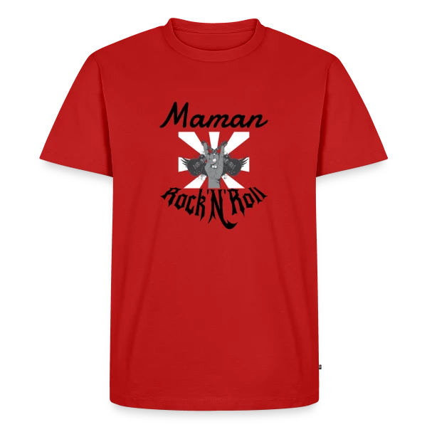 Maman Rock'N'Roll sur T-shirt Premium bio Homme