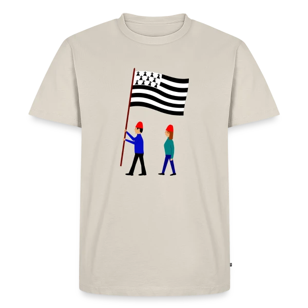 Fierté Bretonne en Drapeaux sur T-shirt Premium bio Homme