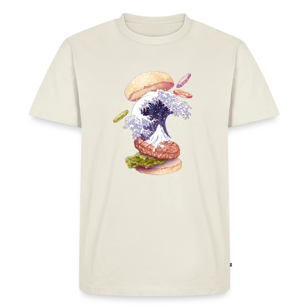 La Vague Gourmande de Kanagawa sur T-shirt Premium bio Homme
