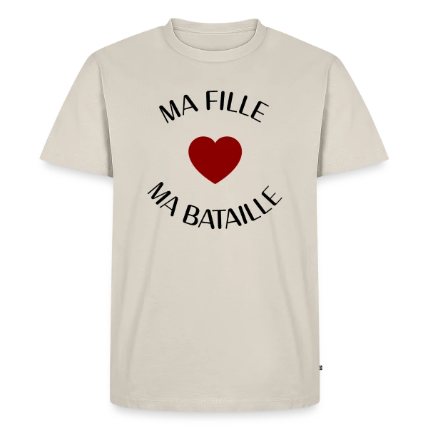 Ma fille, ma bataille : Mon Amour Éternel sur T-shirt Premium bio Homme