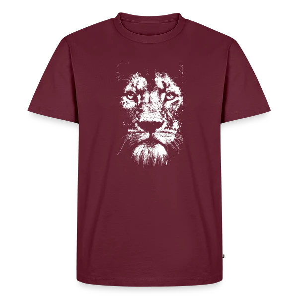 Lyon Écriture Élégante Blanche sur T-shirt Premium bio Homme