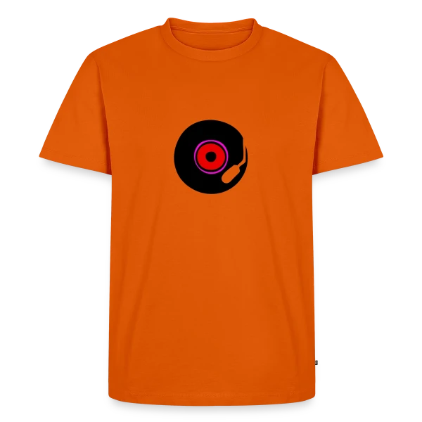 Disque Vinyle Old School 80s sur T-shirt Premium bio Homme