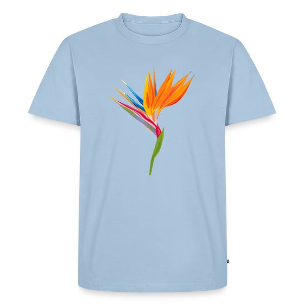 Fleur Oiseau Paradis Exotique sur T-shirt Premium bio Homme