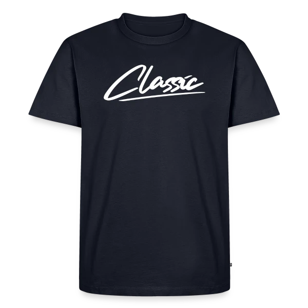 Inscription Classique Blanche sur T-shirt Premium bio Homme
