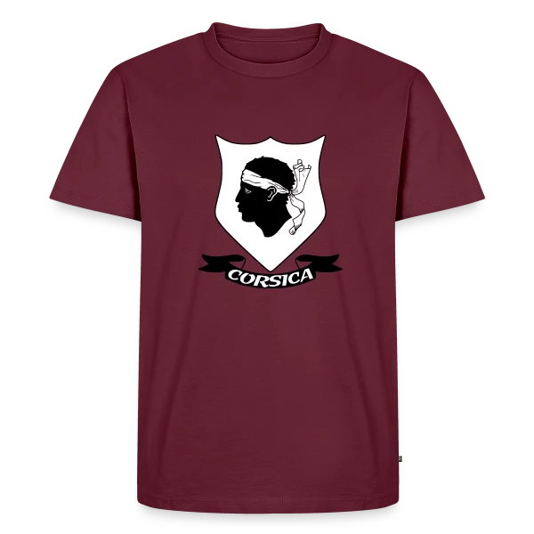 Blason Tête de Maure Corse sur T-shirt Premium bio Homme