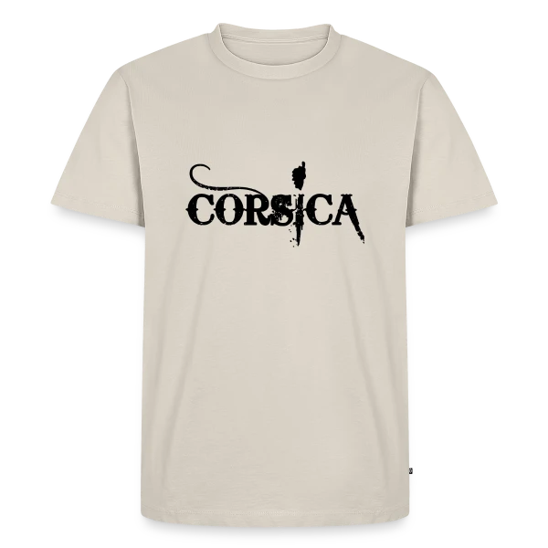 Corsica Carte Grunge sur T-shirt Premium bio Homme