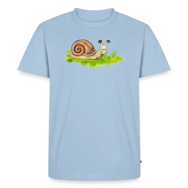 Escargot Rigolo Cils Fous sur T-shirt Premium bio Homme