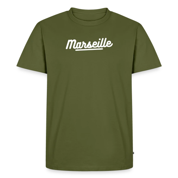 Marseille Design Épuré sur T-shirt Premium bio Homme