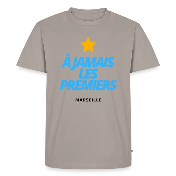 OM À Jamais Les Premiers (Bleu) sur T-shirt Premium bio Homme
