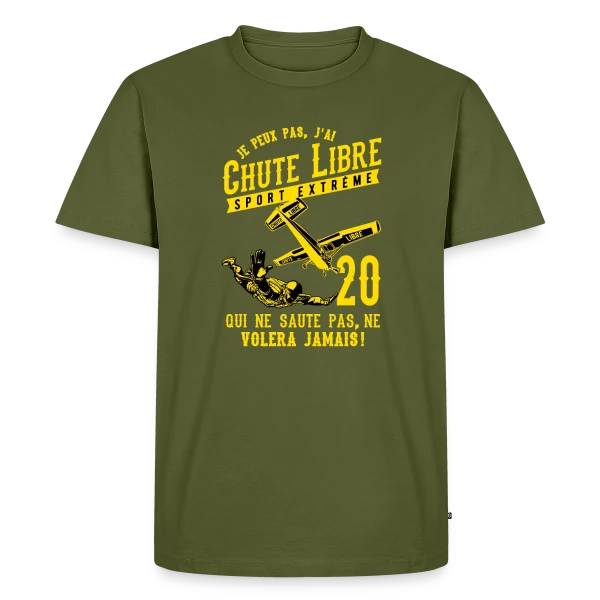 Chute Libre : Adrénaline et Sport Extrême sur T-shirt Premium bio Homme