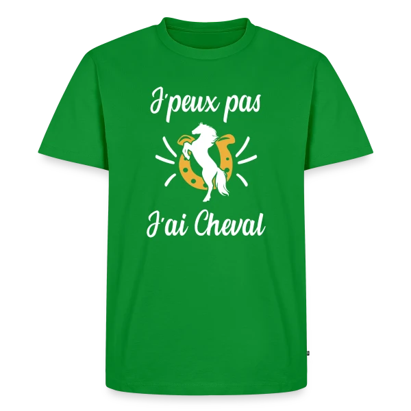J'peux Pas, J'ai Cheval ! - Humour Équestre sur T-shirt Premium bio Homme