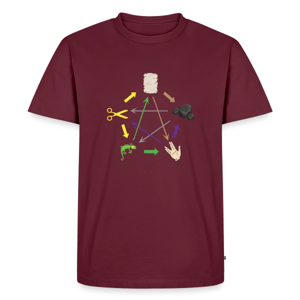 Pierre Feuille Ciseaux Lézard Spock - Geek & Humour sur T-shirt Premium bio Homme