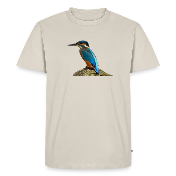 Martin-Pêcheur Majestueux sur T-shirt Premium bio Homme