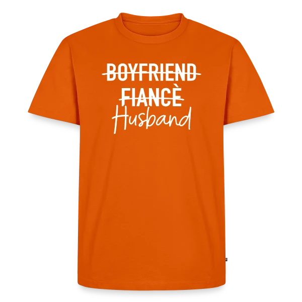 Ami, Fiancé, Époux : Mariage sur T-shirt Premium bio Homme