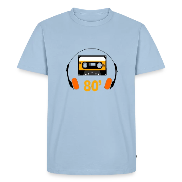 Cassette Années 80 sur T-shirt Premium bio Homme