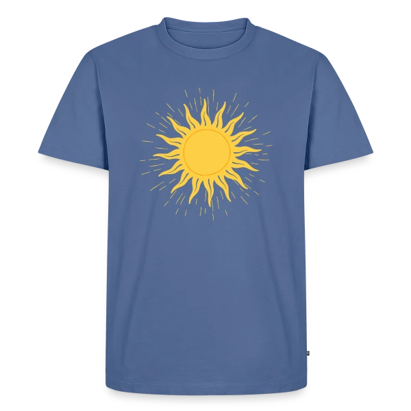 Dessin de Soleil Éclatant sur T-shirt Premium bio Homme