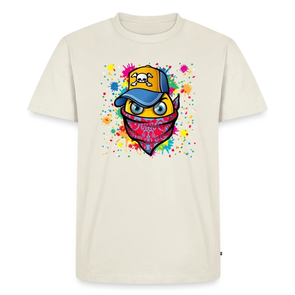 Masque Urbain et Graffitis sur T-shirt Premium bio Homme