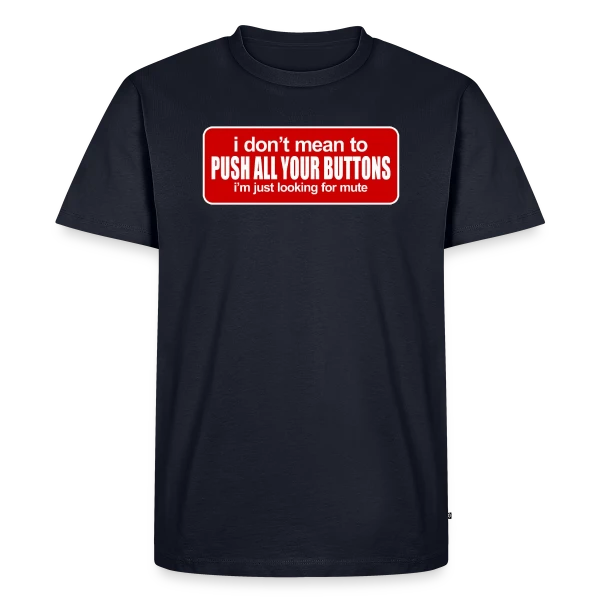 Boutons et Mode Silencieux sur T-shirt Premium bio Homme