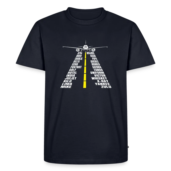 Avion Piste Atterrissage sur T-shirt Premium bio Homme