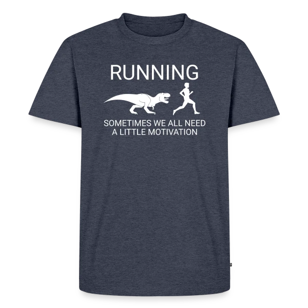 Dinosaure Coureur - Motivation Running sur T-shirt Premium bio Homme