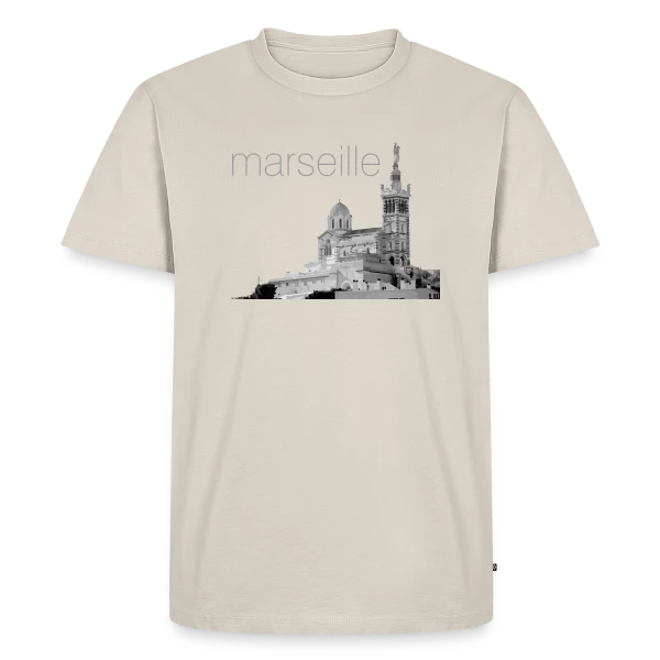 Notre-Dame de la Garde Marseille sur T-shirt Premium bio Homme