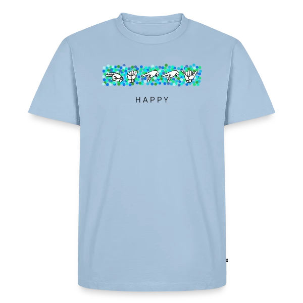 Bonheur en Langue des Signes sur T-shirt Premium bio Homme