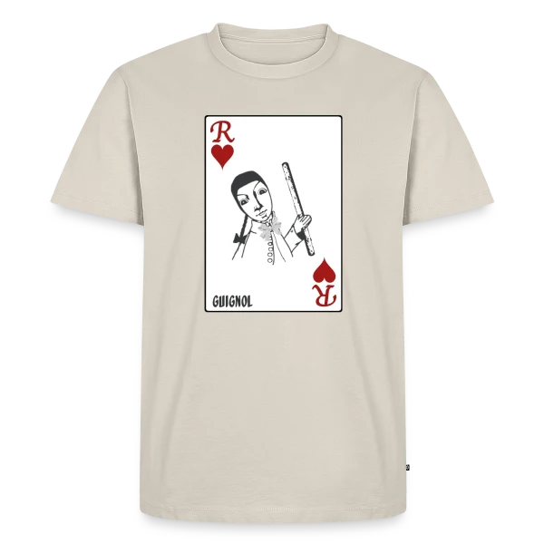 Guignol Roi de Cœur sur T-shirt Premium bio Homme