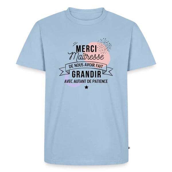 Maîtresse en Or : Merci pour tout ! sur T-shirt Premium bio Homme